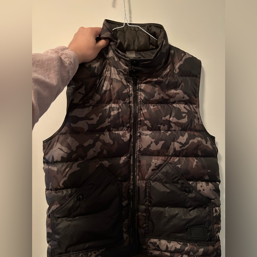 Selling Coach Reversible Camo Vest Size M